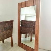 specchio grande in teak 250 euro