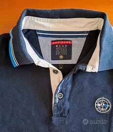 polo  blu  navigare nautical