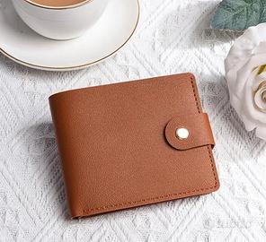 Portadocumenti unisex, portafoglio corto elegante 