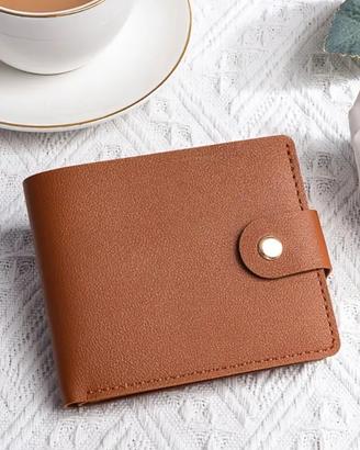 Portadocumenti unisex, portafoglio corto elegante 