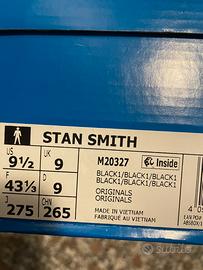 Adidas stan smith nere uomo
