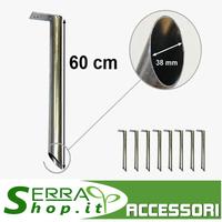 Picchetti acciaio 60cm per serre gazebo serra 