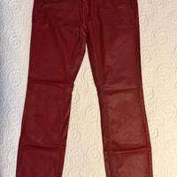 Skinny Twin Set color vino