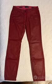 Skinny Twin Set color vino