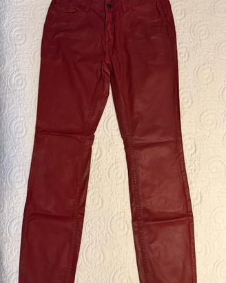 Skinny Twin Set color vino