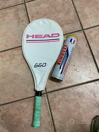 Racchetta da tennis + tubo con palle