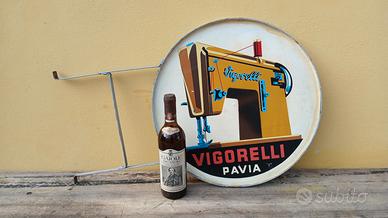 insegna smaltata VIGORELLI anni 50 Dipinta a mano