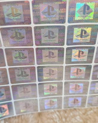 50 adesivi olografici box gioco ps1 playstation