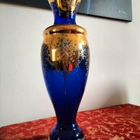 vaso Murano class blù oro cm 44 euro 30