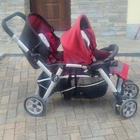 passeggino gemellare usato Janè Twin Two
