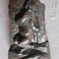 frammento scultoreo in legno 