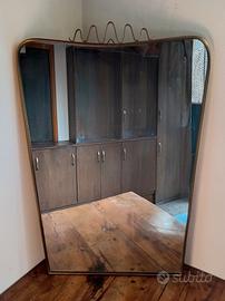 specchio in ottone anni 50'