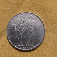 Moneta da 100 Lire del 1956
