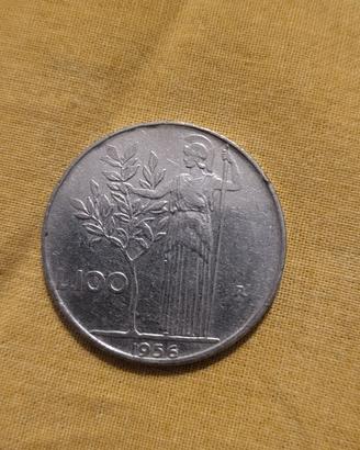 Moneta da 100 Lire del 1956