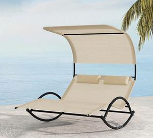 Chaise Lounge a Dondolo doppia