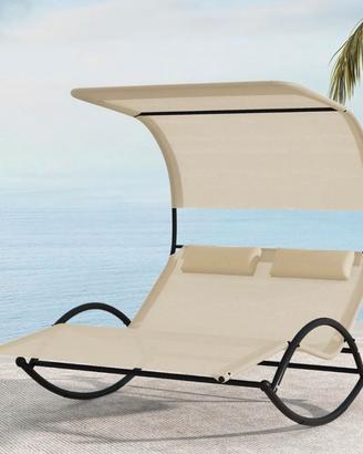 Chaise Lounge a Dondolo doppia