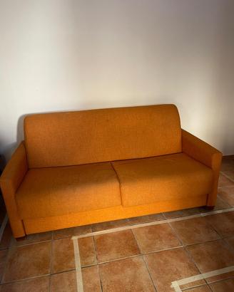 Divano letto 3 posti in tessuto
