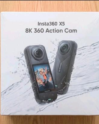 Insta360 X5 Nera 8K 360 Gradi – NUOVA SIGILLATA