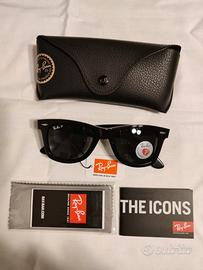 Rayban Wayfarer polarizzati neri