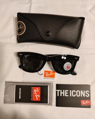 Rayban Wayfarer polarizzati neri