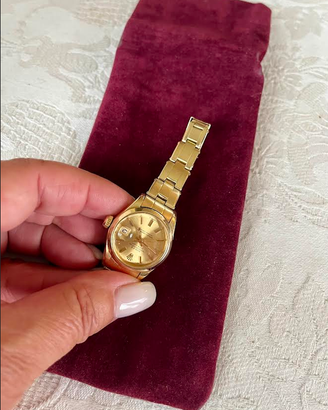 PRESTIGIOSOorologioROLEX"DATEJUST"ORO18ktVINTAGE