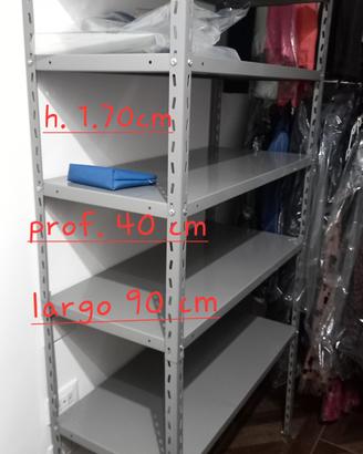 scaffale in metallo come nuovo
