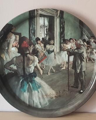 Vassoio Vintage Metallo Ballerine Degas