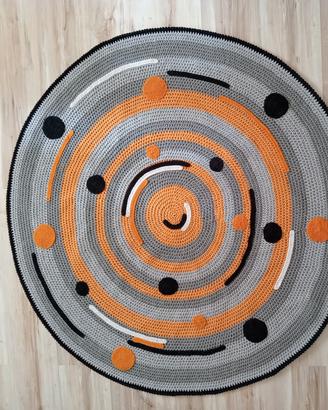 Tappeto rotondo fatto a mano 