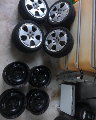 cerchi in lega 17" e ferro 16 "Audi Volkswagen 
