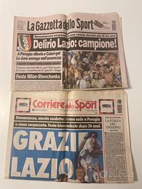 Lazio campione d’italia - corriere + gazzetta