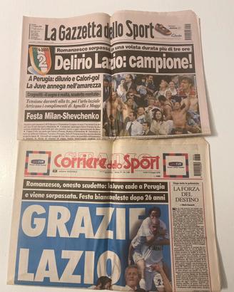 Lazio campione d’italia - corriere + gazzetta