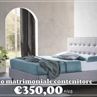 Letto matrimoniale contenitore- Colori a scelta -