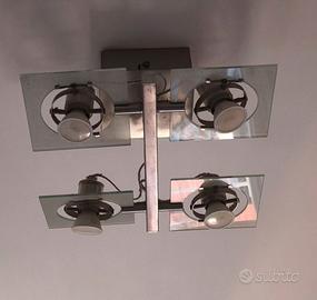 Plafoniera In acciaio attacco GU10