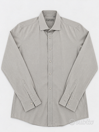 Camicia uomo Clayton L grigio perla 100% cotone e