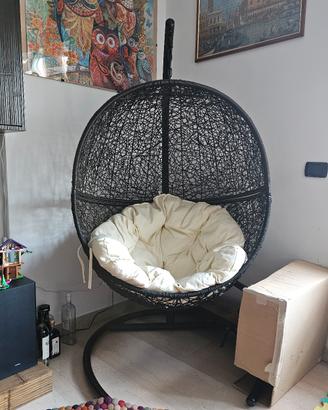 MaisonDuMonde - COCOON Poltrona sospesa +asta+base