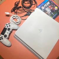 Playstation 4 white + joystick + FC26
