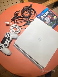 Playstation 4 white + joystick + FC26