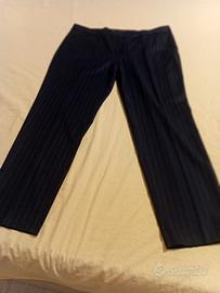 Pantaloni donna gessati.  T XL