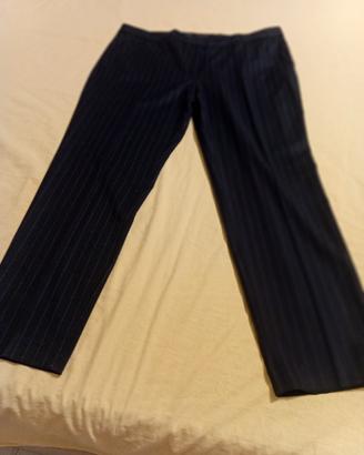 Pantaloni donna gessati.  T XL
