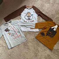 3 magliette nuove maniche lunghe  bimbo 24 mesi