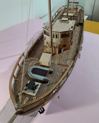 MODELLO NAVE IN LEGNO TROTAMARES FATTO A MANO