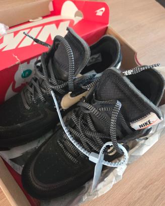 Scarpe Nike Air Force 1 Low Off-White nero 43