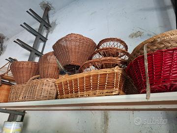 oggetti in vimini 