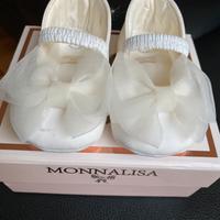 Scarpe eleganti battesimo num 18 bambina Monnalisa