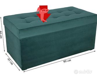 Pouf  moderno tessuto vellutato