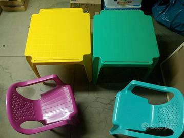 tavoli e sedie per bambini