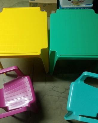 tavoli e sedie per bambini