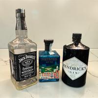 bottiglie gin  vuote come da foto