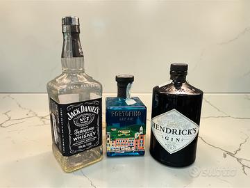 bottiglie gin  vuote come da foto