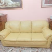 Divano in pelle 3 posti